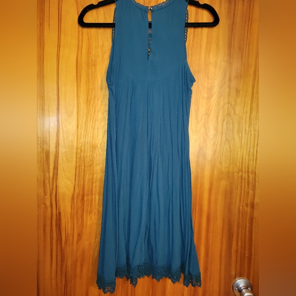 Xhilaration Teal XS Dress with Lace - Picture 3 of 4